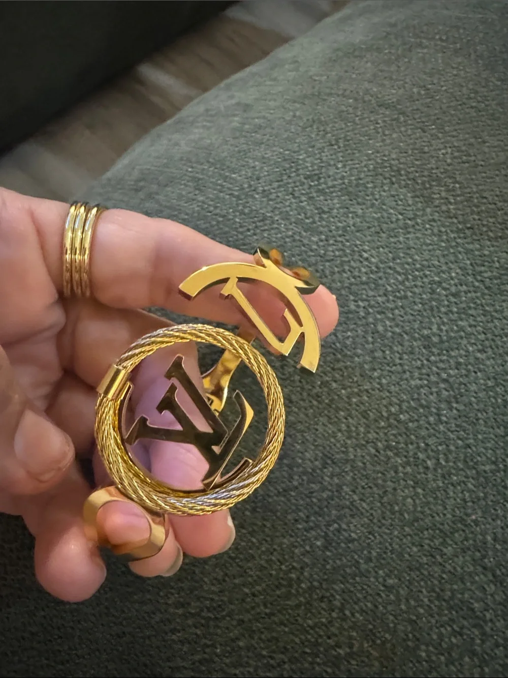 Gold-Tone Medallion Bracelet